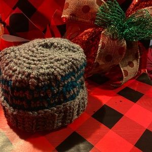 Handmade crochet newborn hat baby boy